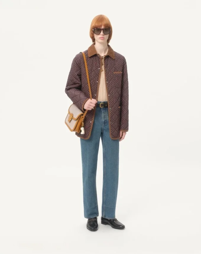 Quilted Nylon Jacket With Opticool Print Quilted Nylon Jacket With Opticool Print