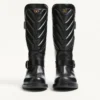 Rayons biker boot in Calfskin and Nappa Leather with Chevron Pattern 40mm