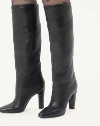 Rayons Nappa Boot with Chevron Pattern 100MM