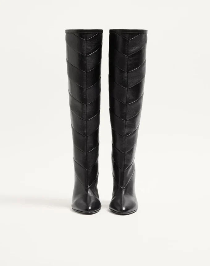 Rayons Nappa Boot with Chevron Pattern 100MM