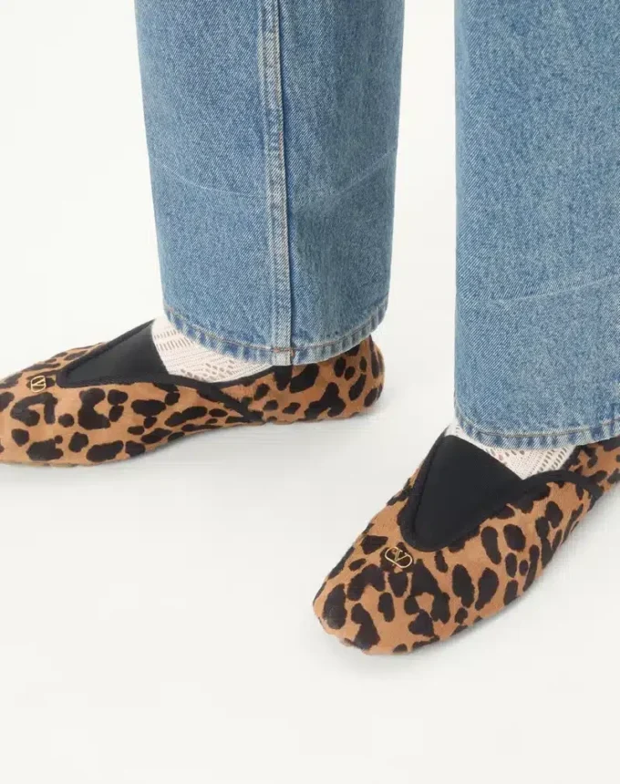 Rhytmika Ballerina In Haircalf With Fauve Eclat Print