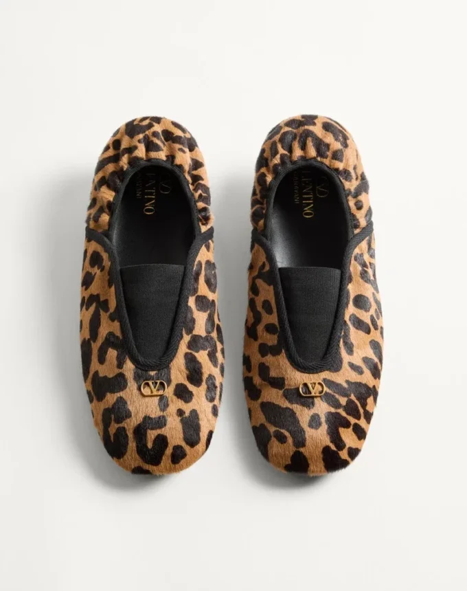 Rhytmika Ballerina In Haircalf With Fauve Eclat Print