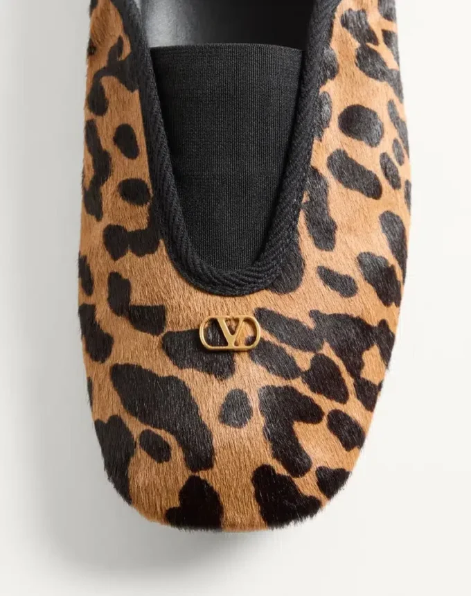 Rhytmika Ballerina In Haircalf With Fauve Eclat Print