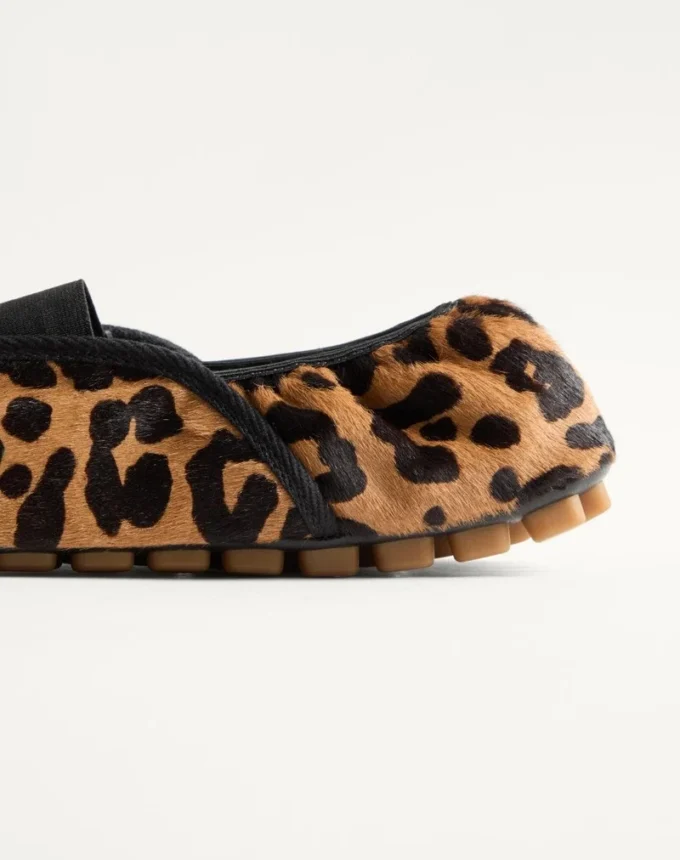 Rhytmika Ballerina In Haircalf With Fauve Eclat Print