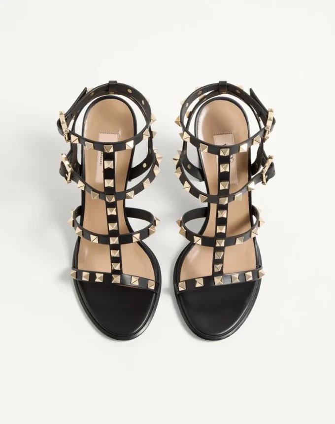 Rockstud Ankle Strap Sandal 90 Mm