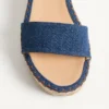Rockstud Double Flatform Sandal In Denim 55Mm Rockstud Double Flatform Sandal In Denim 55Mm