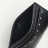 Rockstud Grainy Calfskin Cardholder