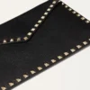 Rockstud Grainy Calfskin Envelope Pouch