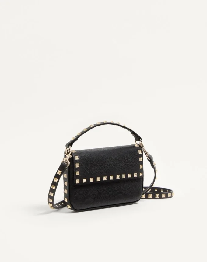 Rockstud Grainy Calfskin Pouch Rockstud Grainy Calfskin Pouch