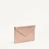 Rockstud Laminated Grainy Calfskin Clutch Bag Rockstud Laminated Grainy Calfskin Clutch Bag