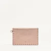 Rockstud Laminated Grainy Calfskin Clutch Bag Rockstud Laminated Grainy Calfskin Clutch Bag