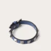 Rockstud Leather Bracelet With Ruthenium Studs