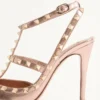 Rockstud Pump In Laminated Nappa Leather 100MM