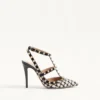 Rockstud Pump In Pied-De-Poule Fabric 100Mm