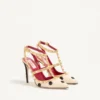 Rockstud Pump with Plus de Pois embroidery 100mm