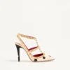 Rockstud Pump with Plus de Pois embroidery 100mm