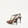 Rockstud Pumps With Straps In Pony-Effect Calfskin 100Mm