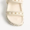 Rockstud Slide Sandal in Calfskin 20mm