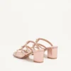 Rockstud Slide Sandal In Laminated Nappa 60Mm