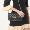 Rockstud Spike Nappa Leather Crossbody Clutch Bag