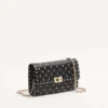 Rockstud Spike Nappa Leather Crossbody Clutch Bag