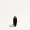 Rockstud Spike Nappa Leather Crossbody Clutch Bag