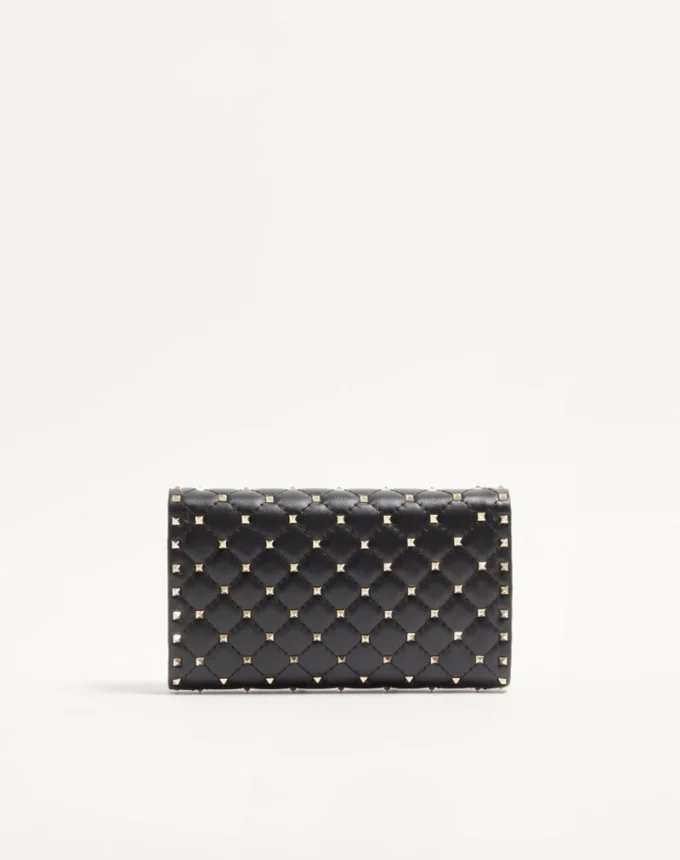 Rockstud Spike Nappa Leather Crossbody Clutch Bag