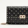 Rockstud Spike Nappa Leather Crossbody Clutch Bag