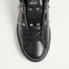 Rockstud Untitled Sneaker In Calfskin Leather