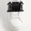 Rockstud Untitled Sneaker In Calfskin Leather With Tonal Studs