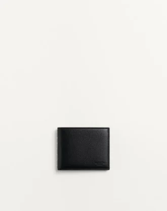 Rockstud Wallet In Grainy Calfskin
