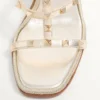 Rockstud Wedge Sandal In Laminated Nappa With Cornely Embroidery 100Mm Rockstud Wedge Sandal In Laminated Nappa With Cornely Embroidery 100Mm
