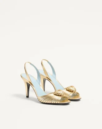 Royal Sandal In Laminated Nappa Leather 85Mm