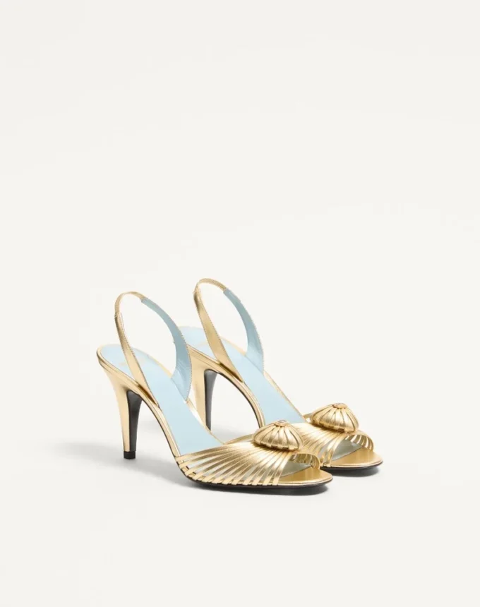 Royal Sandal In Laminated Nappa Leather 85Mm