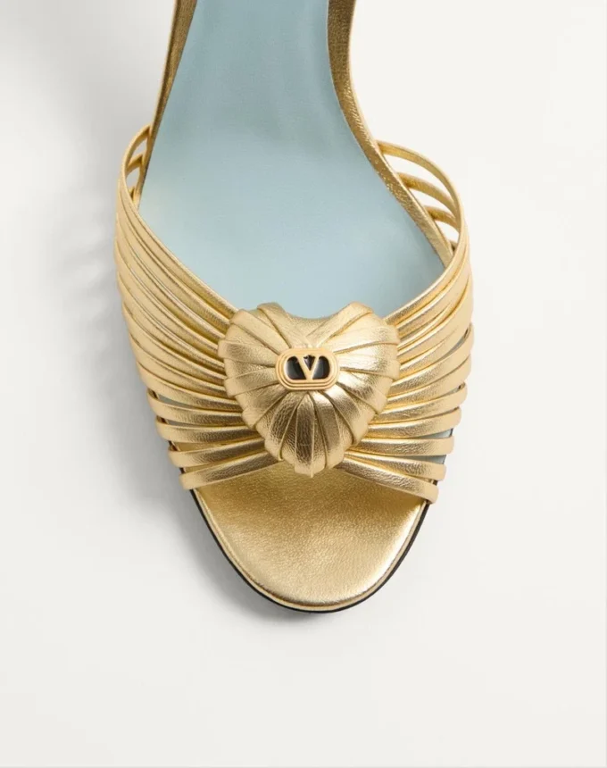 Royal Sandal In Laminated Nappa Leather 85Mm