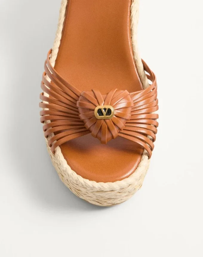 Royal Wedge Kidskin Sandal 100Mm