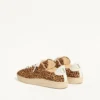 Royco Sneaker in Hair Calf with Fauve Eclat Print and Nappa Calf Leather