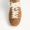 Royco Sneaker in Hair Calf with Fauve Eclat Print and Nappa Calf Leather