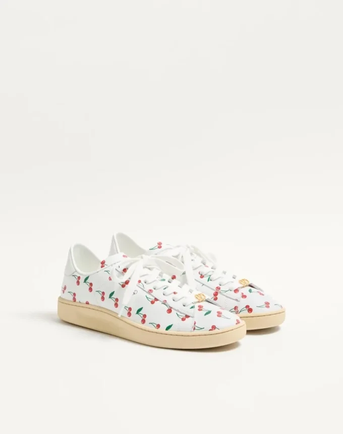 Royco Sneaker In Nappa Calfskin With Cherryfic Pattern