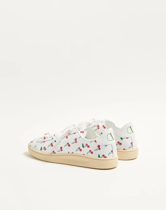 Royco Sneaker In Nappa Calfskin With Cherryfic Pattern
