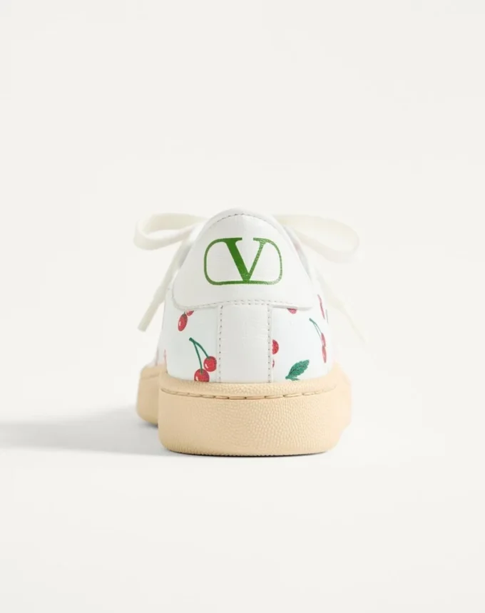 Royco Sneaker In Nappa Calfskin With Cherryfic Pattern