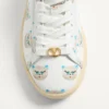 Royco Sneaker In Nappa Calfskin With Le Chat De La Maison Motif