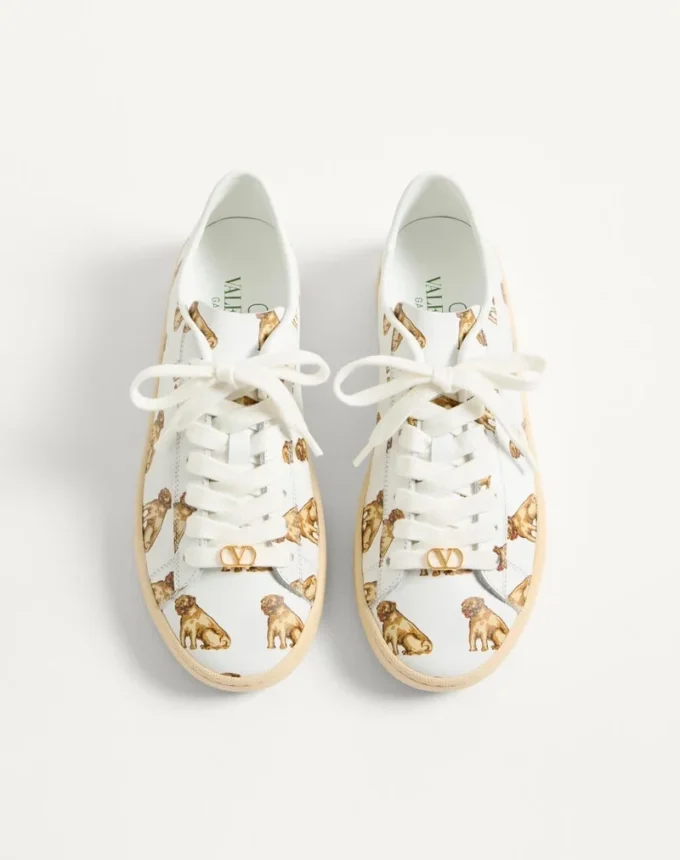 Royco Sneaker In Nappa Calfskin With Petit Charles Pattern Royco Sneaker In Nappa Calfskin With Petit Charles Pattern