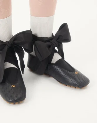 Rythmika ballerina in perforated nappa leather