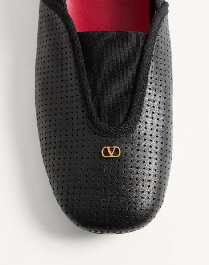 Rythmika ballerina in perforated nappa leather