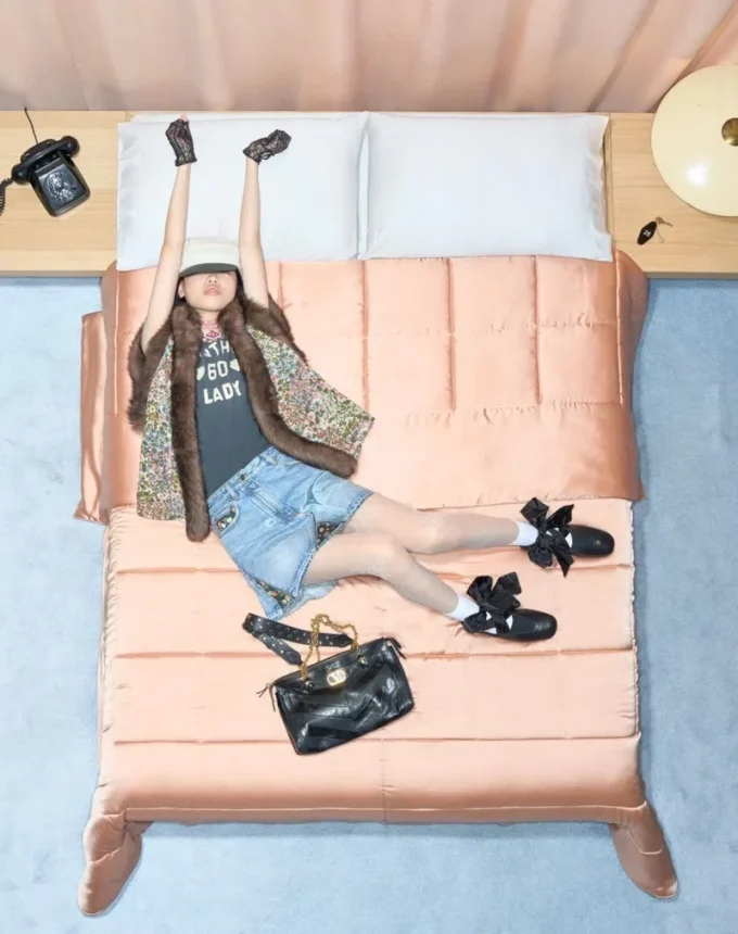 Rythmika ballerina in perforated nappa leather