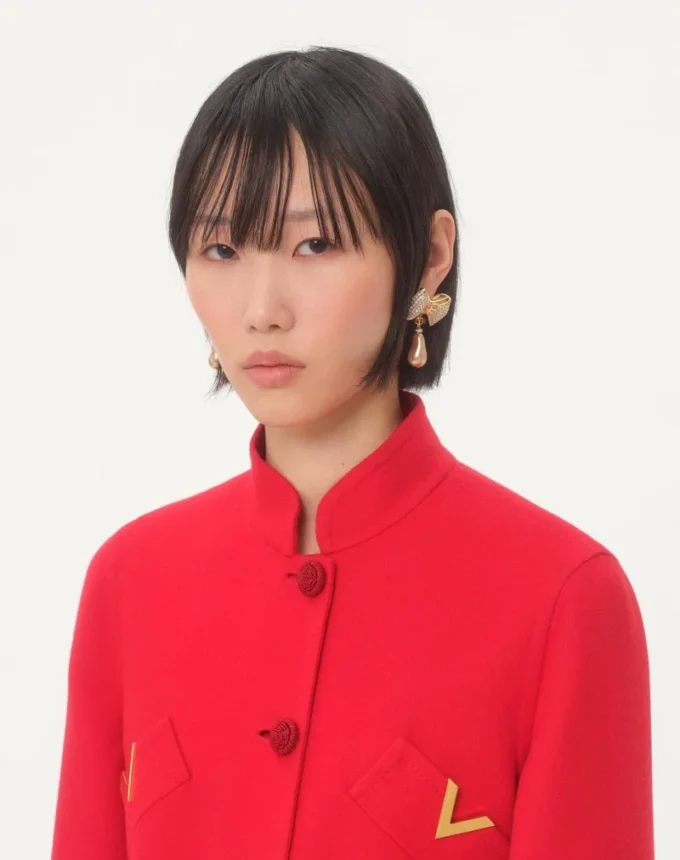 San Fin Metal Earrings With Swarovski® Crystals And Pearls