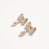 San Fin Metal Earrings With Swarovski® Crystals And Pearls