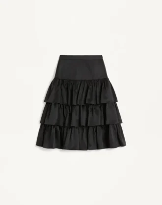 Satin Ruffle Skirt—