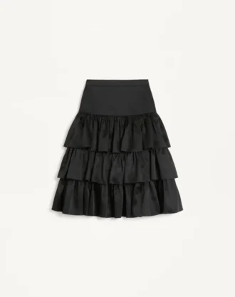 Satin Ruffle Skirt—